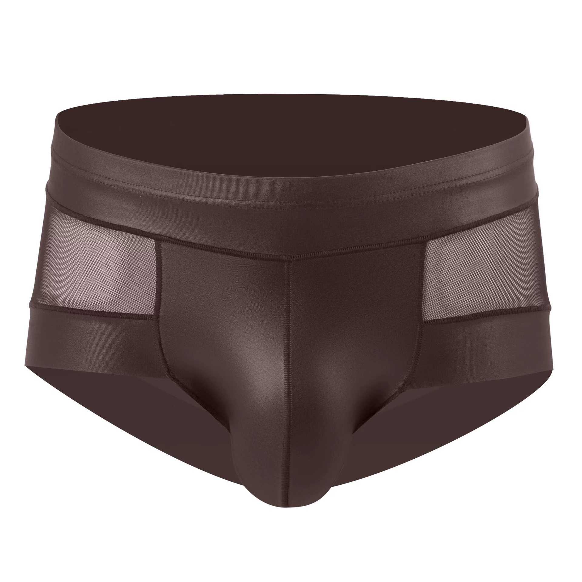 Men Sexy Shorts Underwear See-through Mesh Boxer U Convex Pouch Trunks Briefs - Picture 29 of 34