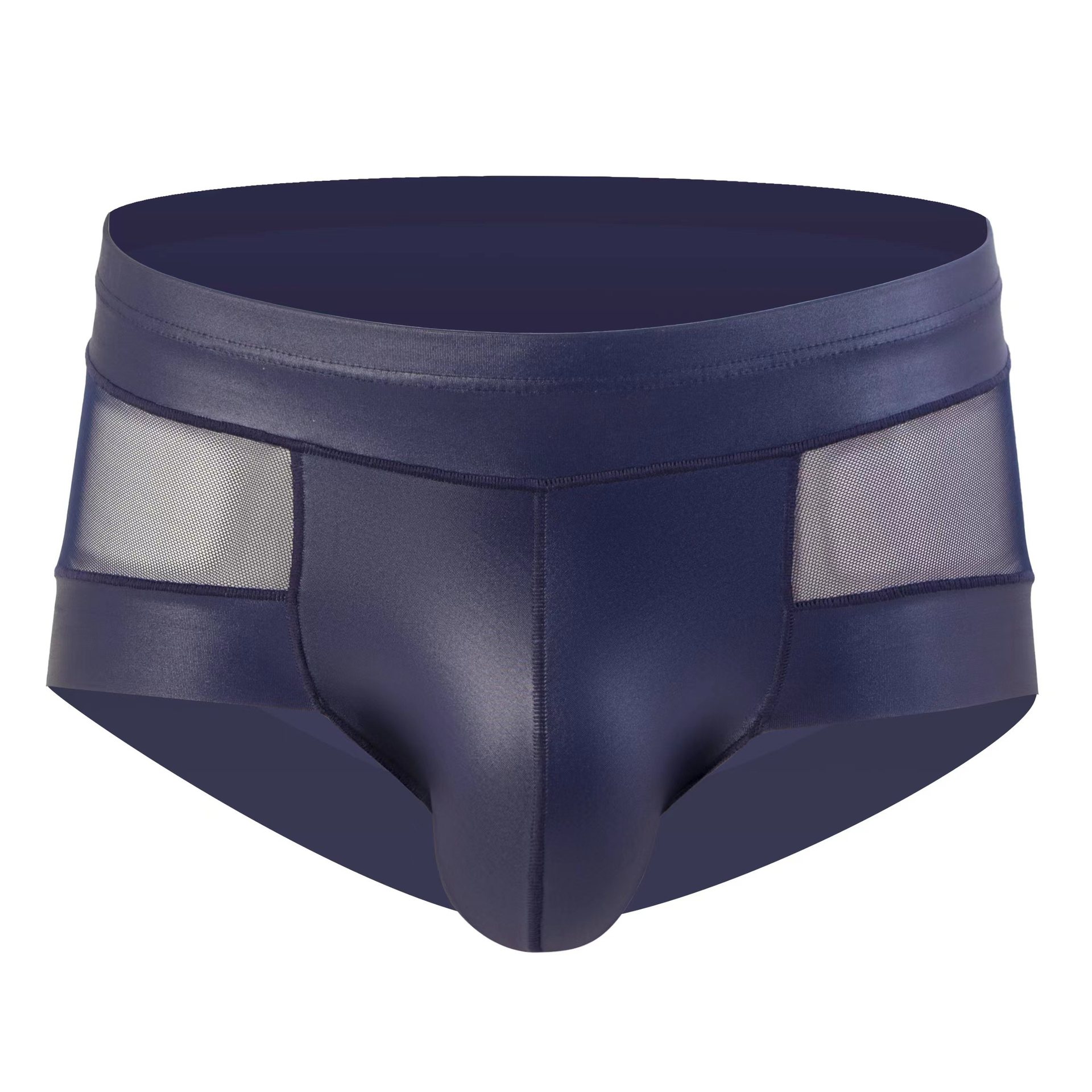 Men Sexy Shorts Underwear See-through Mesh Boxer U Convex Pouch Trunks Briefs - Picture 30 of 34