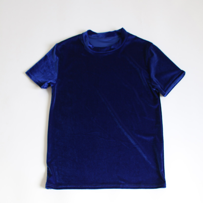Mens Hot Summer T-shirt Streetwear Tops Velour Vintage O