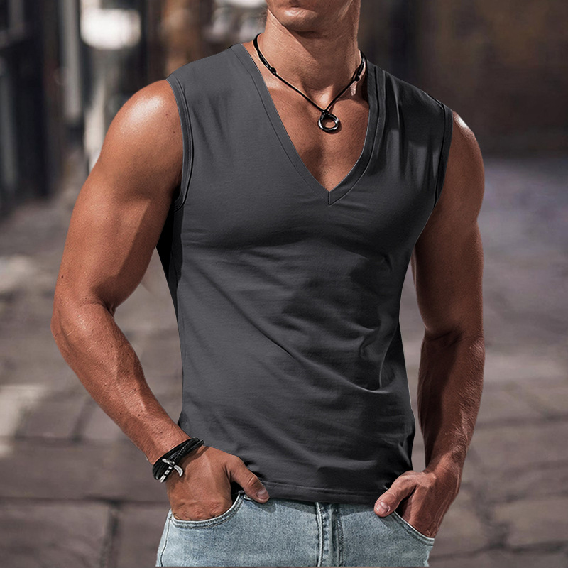 Men's Quick Drying Sleeveless Tank Workout Vest Tops Athletic Training Gym Tees