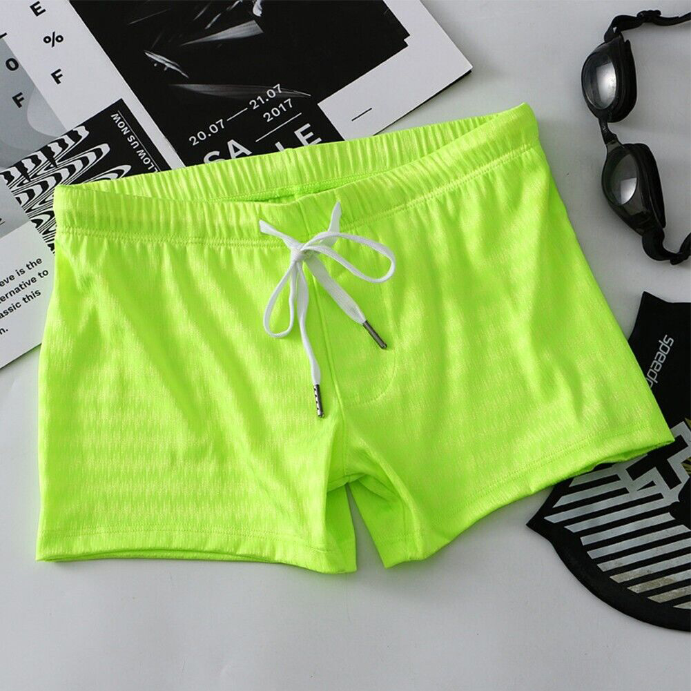 Swimwear Mens Swim Shorts Big Pouch-Cup Bikini Boxers Briefs Pants Sports Summer