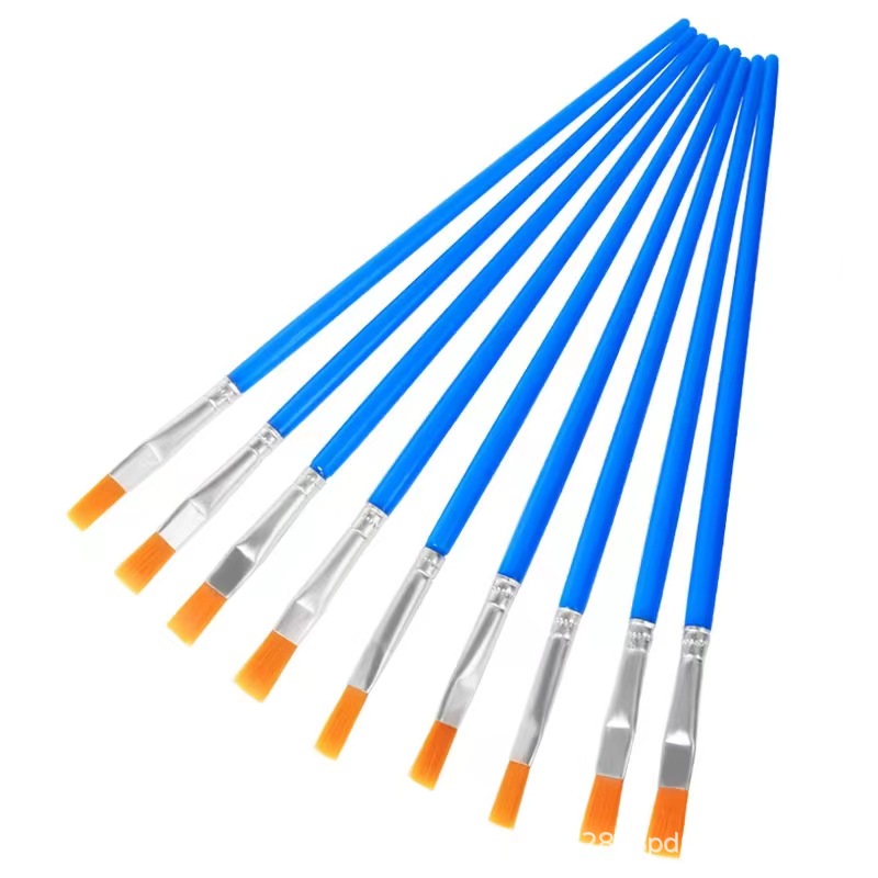 1-60PCS Fine/Flat Tip Paint Brushes,Small Brush Bulk for Detail Painting Blue ﻿