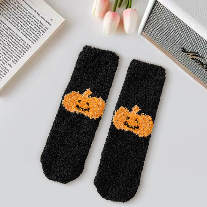 1Pairs Fluffy Socks Halloween Novelty Sleeping Socks Winter Warm Festival Party