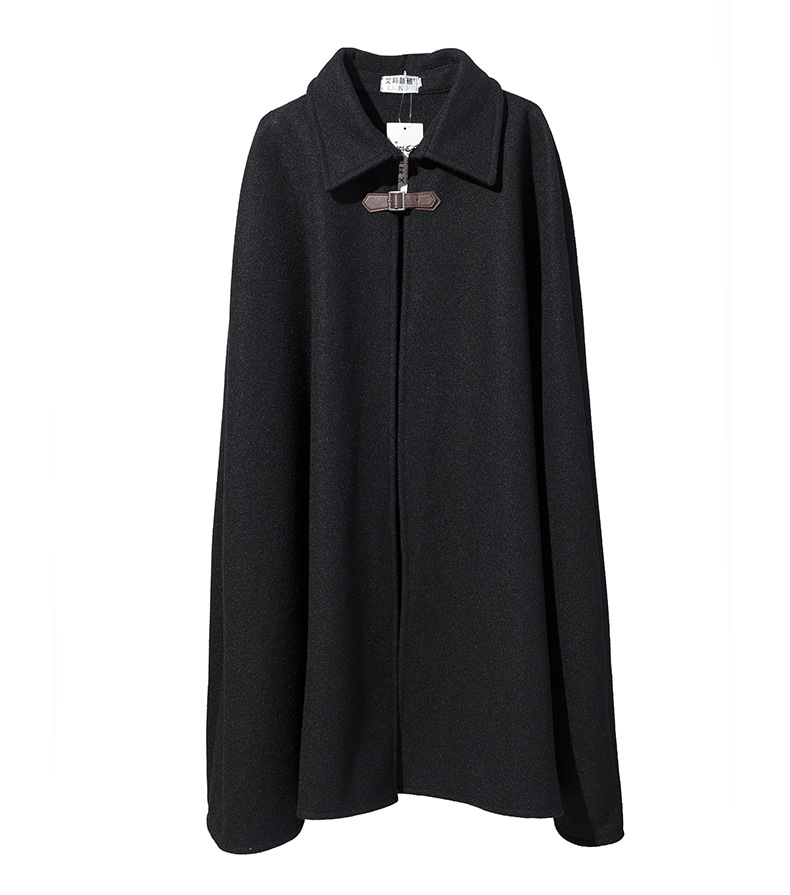Moda Hombres Punk Ala de Murciélago Top Capa Capa Poncho Informal Suelto Abrigo Chaqueta Abrigo - Imagen 11 de 11