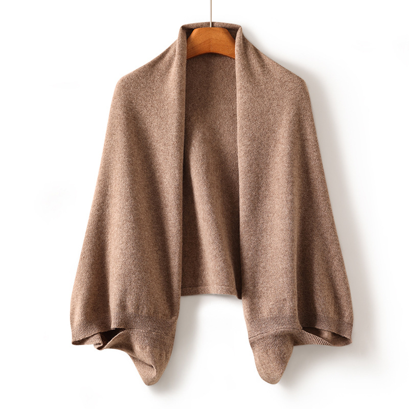 Women's Fashion Wrap Scarf Knitting Shoulder Pad Warm Cardigan Cloak - Picture 17 of 22