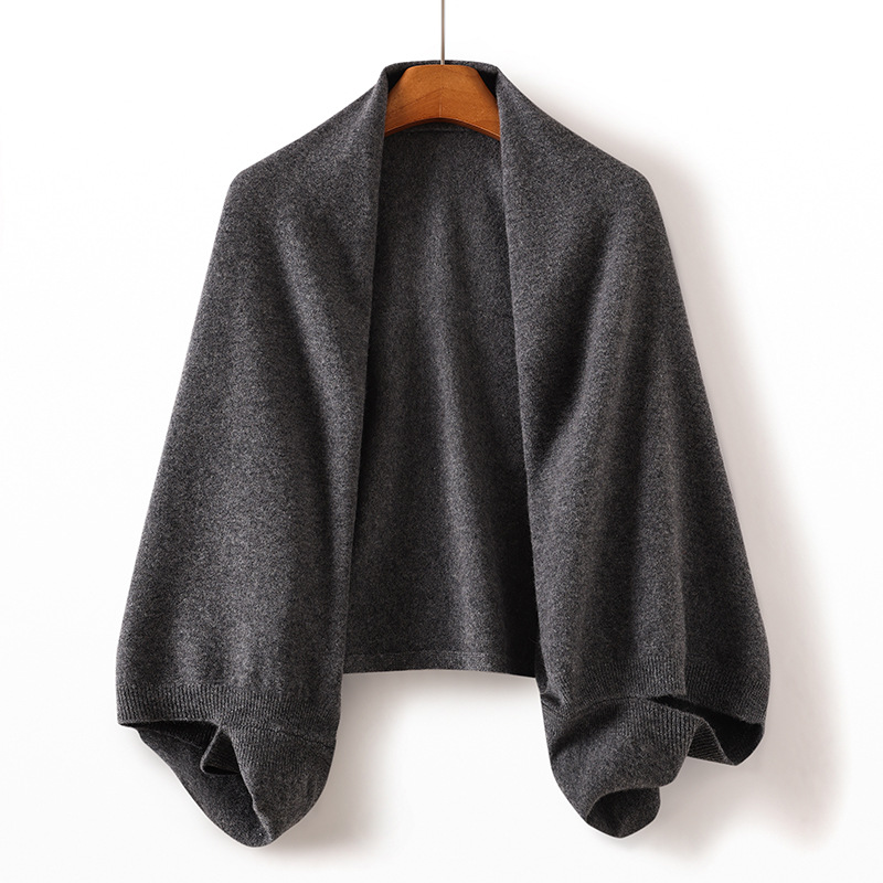 Women's Fashion Wrap Scarf Knitting Shoulder Pad Warm Cardigan Cloak - Picture 20 of 22