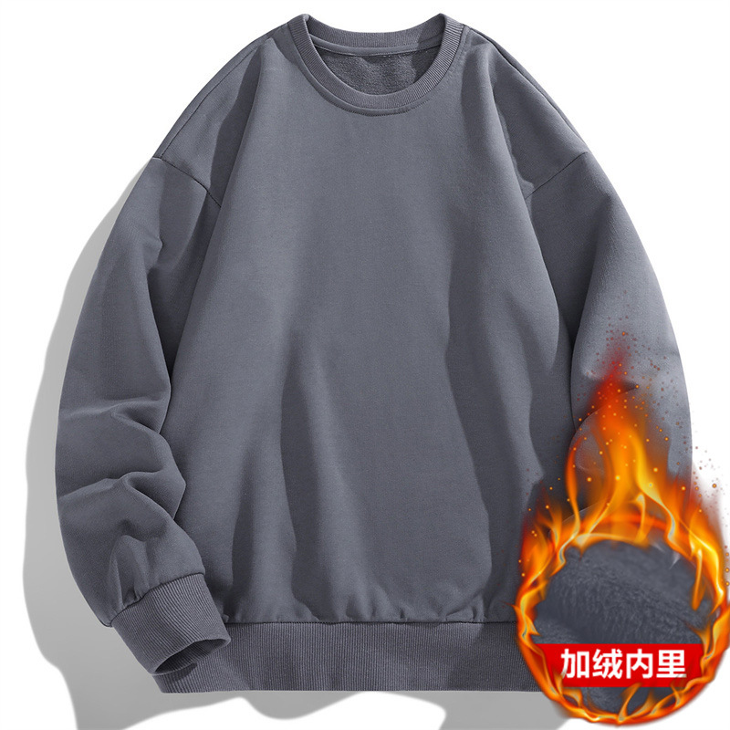 Men's Casual Sweatshirt Long Sleeve Thermal Warm Pullover Sweatshirt Hoodie Tops - Picture 12 of 16