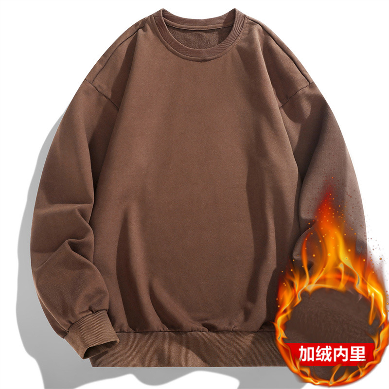 Men's Casual Sweatshirt Long Sleeve Thermal Warm Pullover Sweatshirt Hoodie Tops - Picture 14 of 16