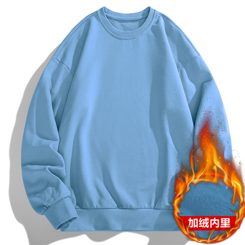 Men's Casual Sweatshirt Long Sleeve Thermal Warm Pullover Sweatshirt Hoodie Tops - Picture 16 of 16