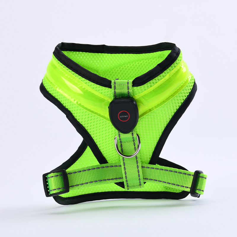 Neu LED Hundegeschirr Light Up Einstellbare blinkende Sicherheitsgurt High Vis - Bild 19 von 19