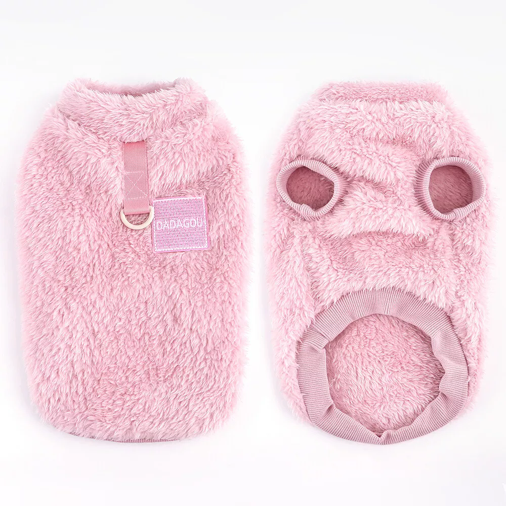 Dog Sweater Faux Fleece Sweater for Small Dogs Cats Coat Warm Vest Clothing - Picture 17 of 19