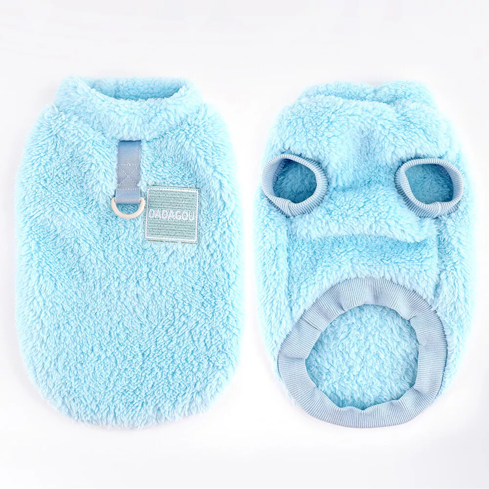Dog Sweater Faux Fleece Sweater for Small Dogs Cats Coat Warm Vest Clothing - Picture 18 of 19