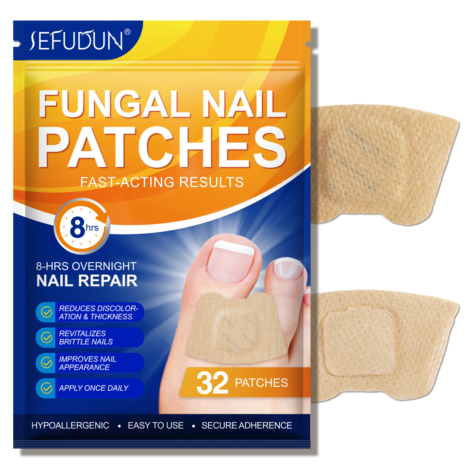 21-64 Anti Fungal Nail Treatment Patches Toe Fungus Onychomycosis Repair Sticker - Picture 28 of 29