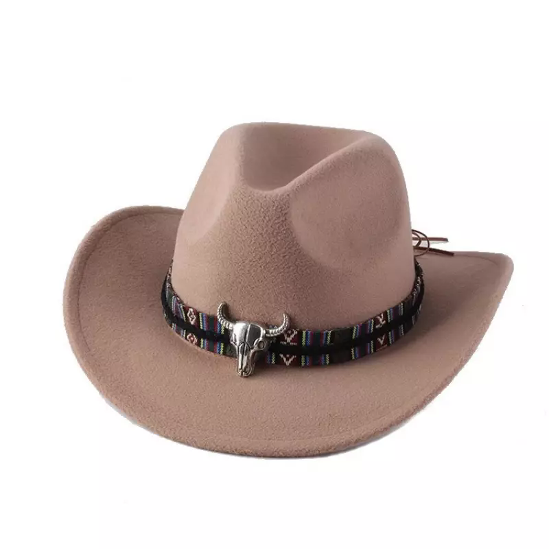 Womens Mens Hat Cowgirl Cowboy Wild West Hats Western Headwear Wide Brim Cap UK - Picture 12 of 31