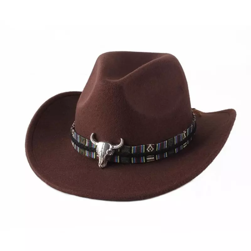 Womens Mens Hat Cowgirl Cowboy Wild West Hats Western Headwear Wide Brim Cap UK - Picture 11 of 31