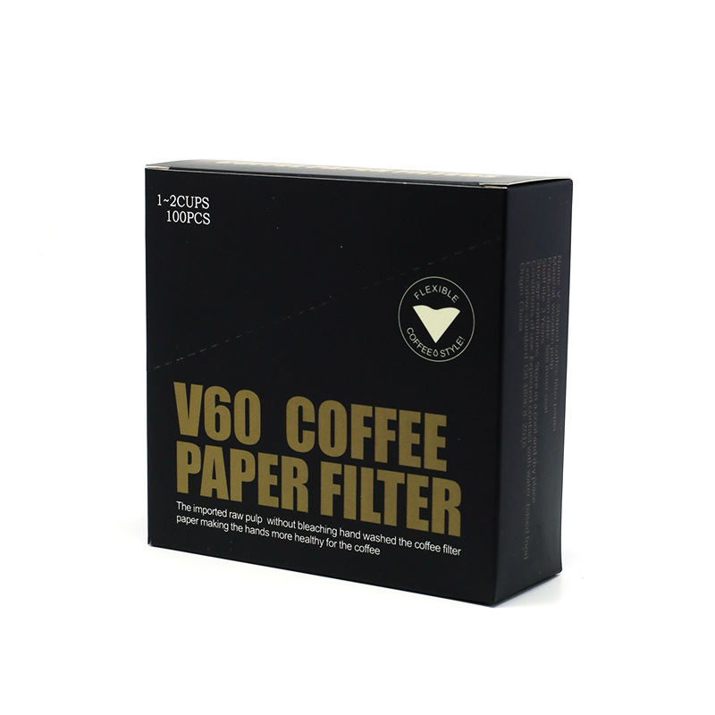 100PCS Disposable Unbleached Paper Coffee Filters Compatible with V60 Size 01/02 - Foto 11 di 12
