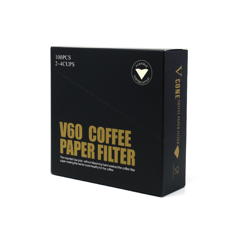 100PCS Disposable Unbleached Paper Coffee Filters Compatible with V60 Size 01/02 - Foto 12 di 12