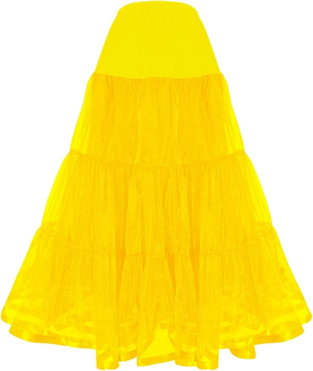 Women's Ankle Long Wedding Petticoat Slips Underskirt for Prom Evening Skirt - Bild 75 von 75