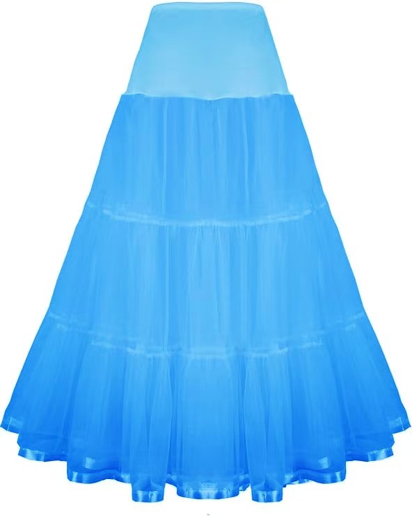Women's Ankle Long Wedding Petticoat Slips Underskirt for Prom Evening Skirt - Bild 74 von 75