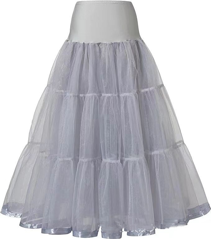 Women's Ankle Long Wedding Petticoat Slips Underskirt for Prom Evening Skirt - Bild 71 von 75