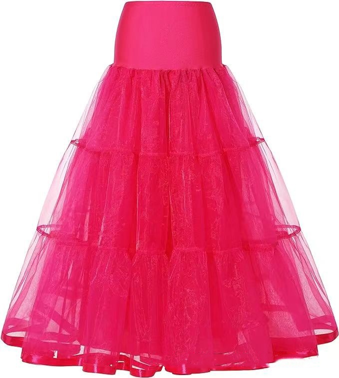 Women's Ankle Long Wedding Petticoat Slips Underskirt for Prom Evening Skirt - Bild 70 von 75