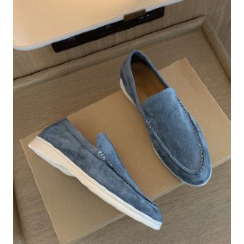 Men Fashion Classic Shoes Suede Slip-On Flat Casual Lazy Loafers Driving Shoes - Picture 34 of 35