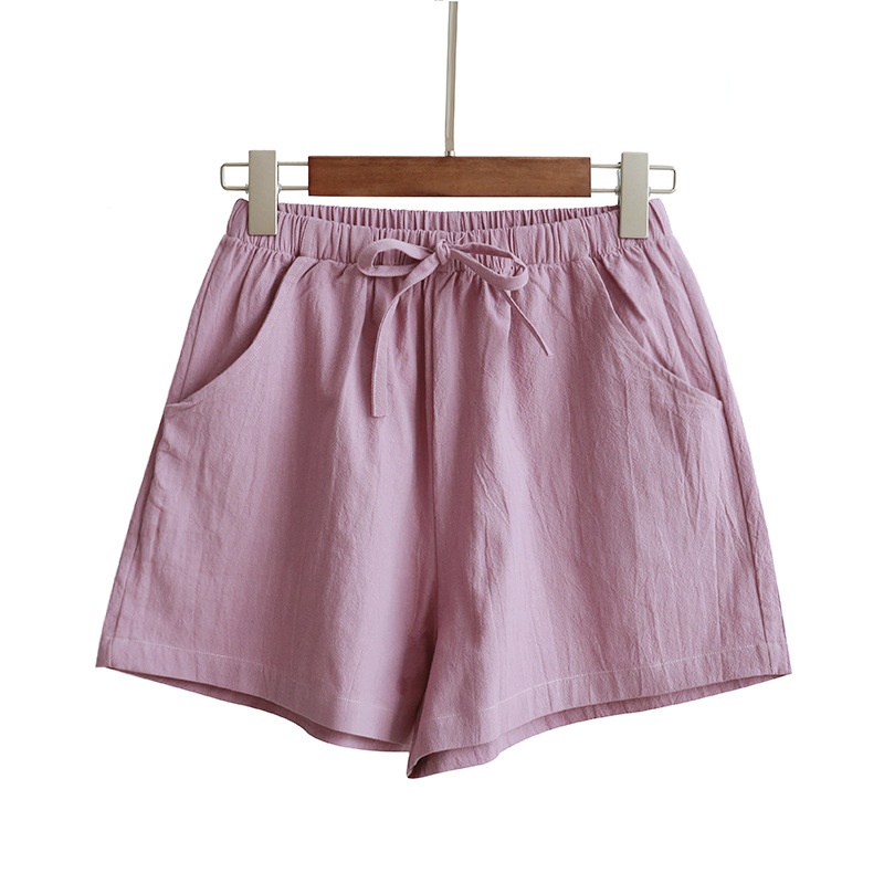 Women Cotton Linen Baggy Shorts Cropped Pants Casual Wide Leg Oversized Summer - Picture 19 of 21