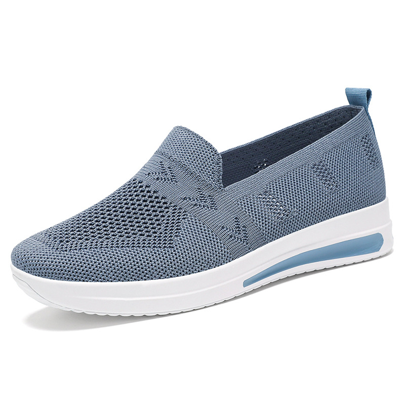 Ladies Breathable Sneakers Solid Mesh Non Slip Walking Slip On Lightweight Shoes - Picture 28 of 28