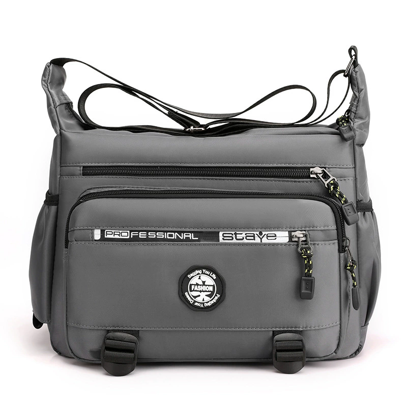 Mens Multi Pockets Cross Body Messenger Bag Travel Cabin Work Shoulder Satchel - Bild 21 von 23