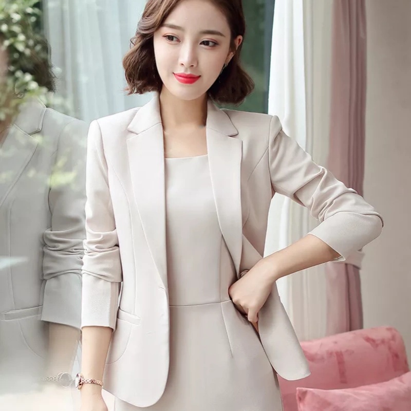 Casual Office Wear For Women Business Uniform Blazer Dress Suit Work 2 Piece Set - Foto 14 di 18
