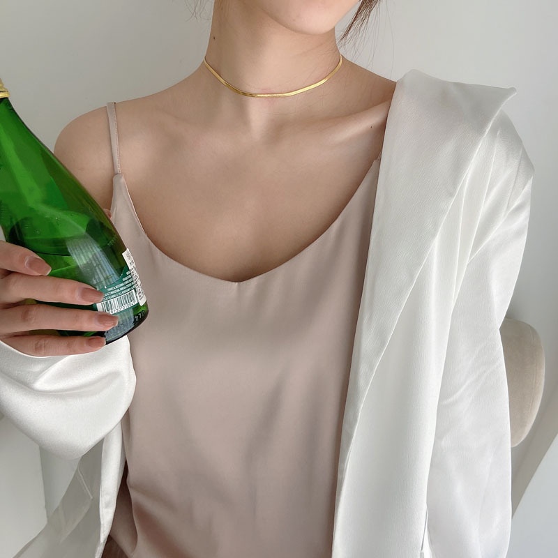 Womens Silk Satin Tank Cami Plain Sleeveless Strappy Camisole Vest Casual Tops - Picture 13 of 13