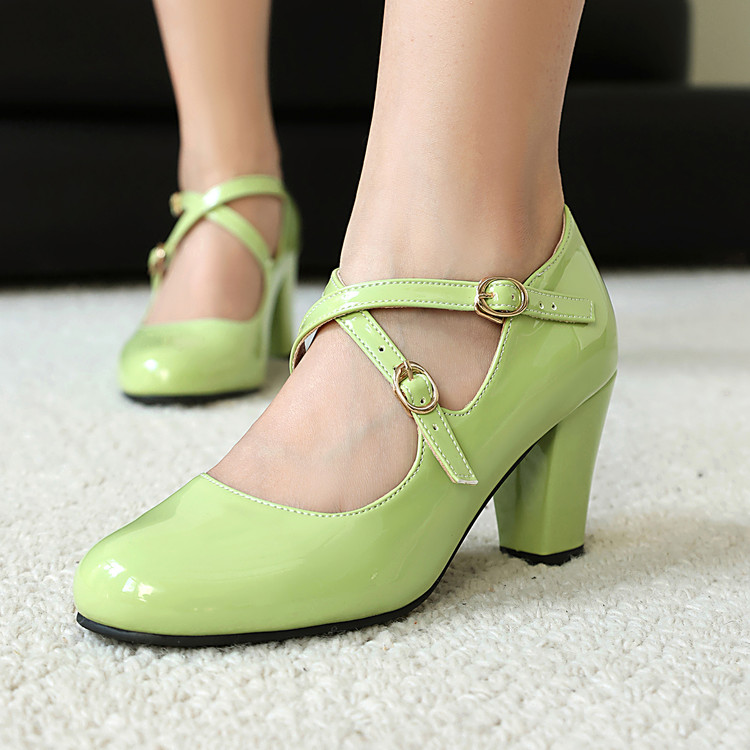 Mujeres Damas Tacón Medio Correas Cruzadas Mary Jane Fiesta Noche Zapatos Sandalias Talla - Imagen 25 de 27