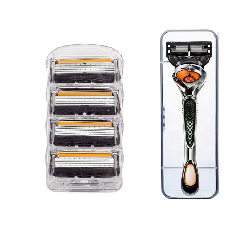 Men's Razor Blades 1 Shaver with 24 Razor Blade Refills For Gillette Proglide