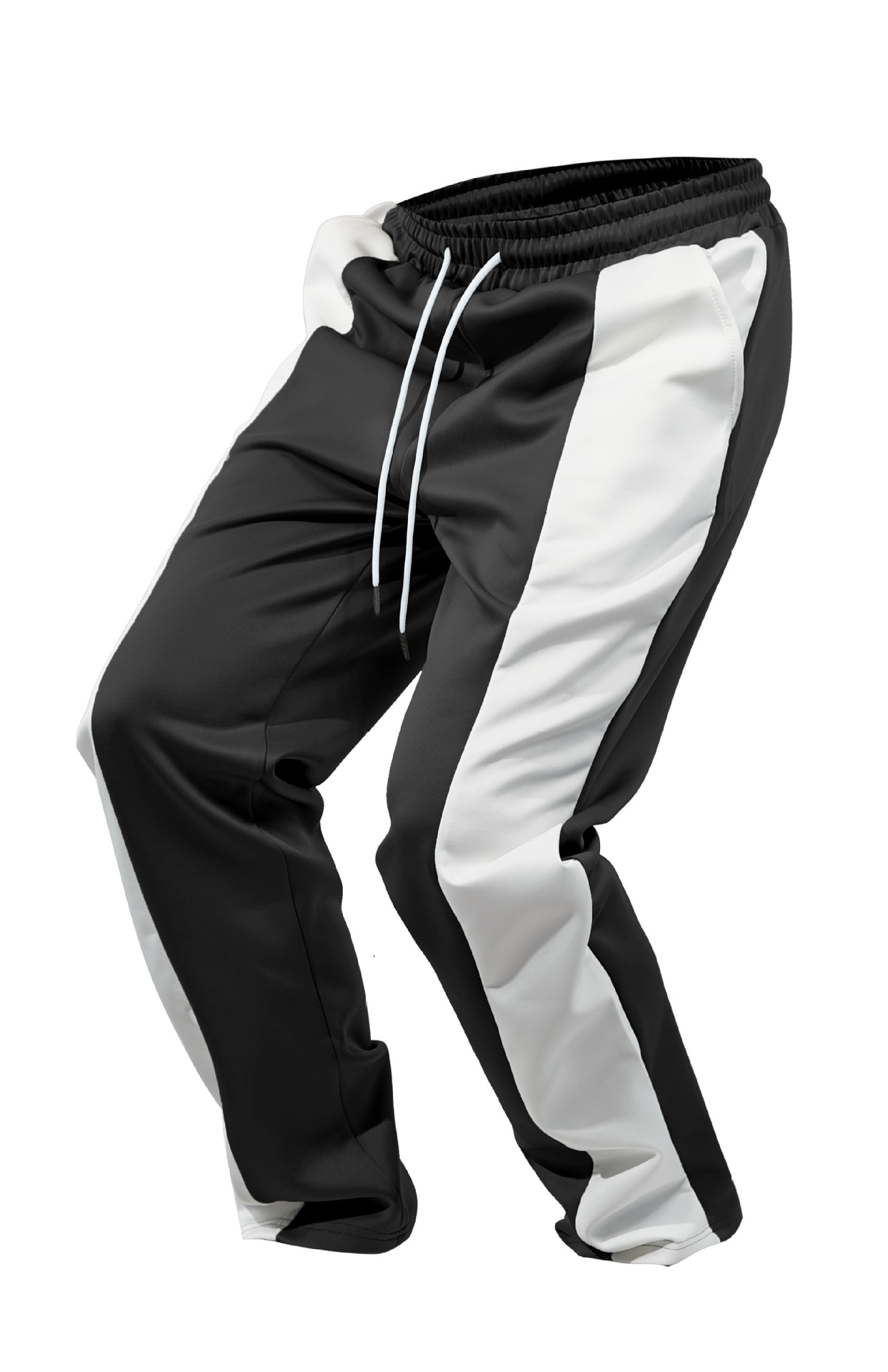 Mens Casual Stripes Athletic Running Pants Workout Baggy Sweatpant Long Trousers - Picture 12 of 13