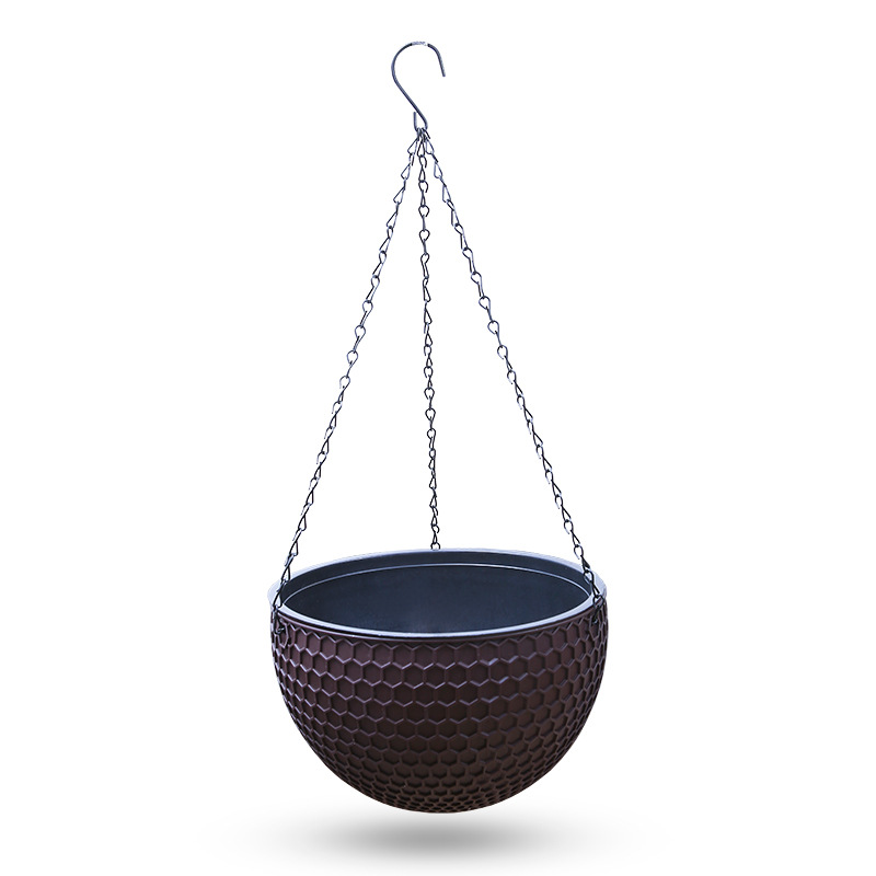 2 X Pflanzenampel Hängeampel Blumentopf Hängetopf Blumenampel Keter Rattan Korb - Bild 24 von 24