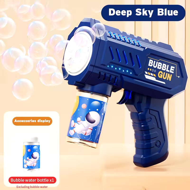 Seifenblasenmaschine Seifenblasenpistole LED Bubble Gun 4000 Blasen/Minute Gun - Bild 14 von 15