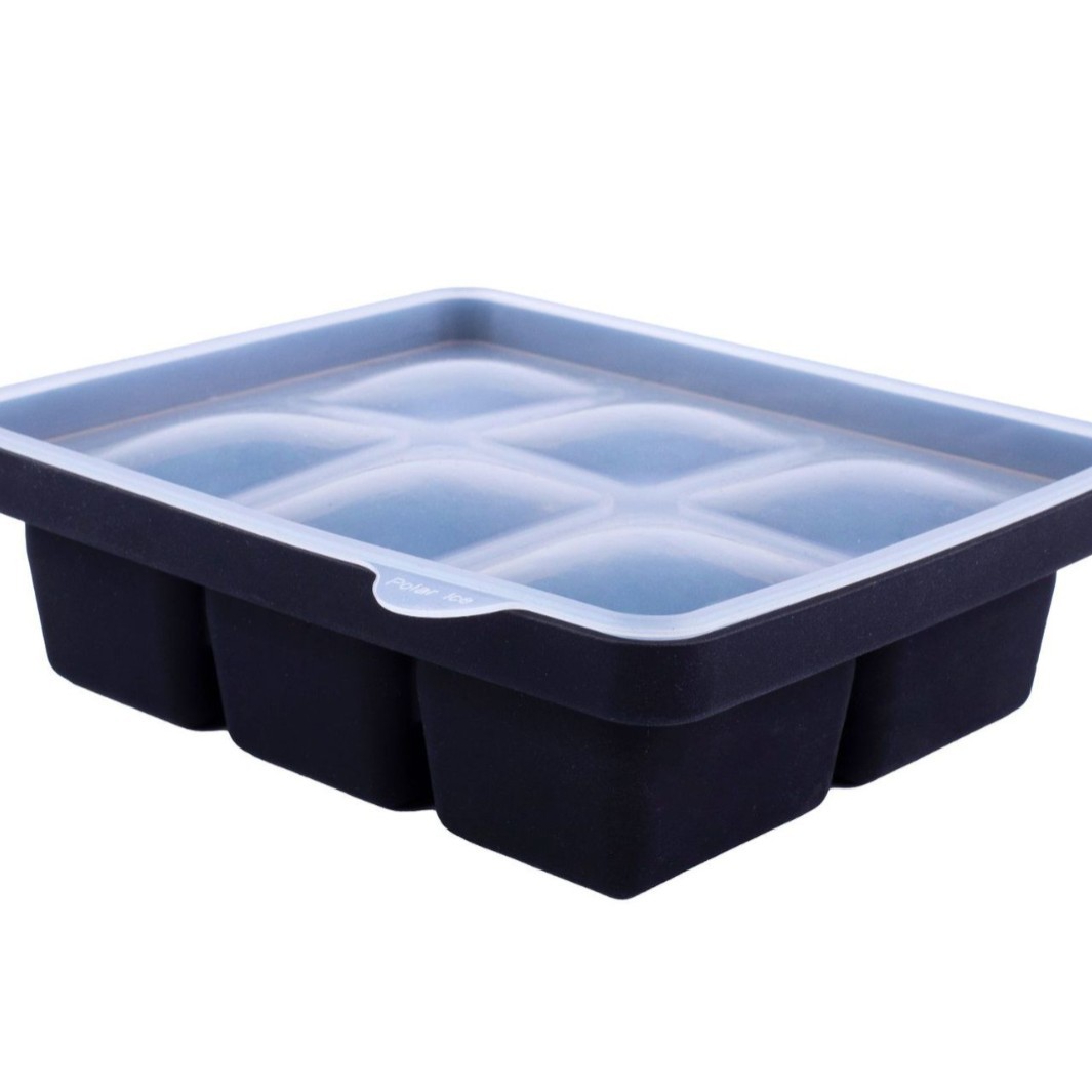 3Pcs Ice Cube Tray,Easy-Release Silicone Large Ice Moulds with Removeable Lids