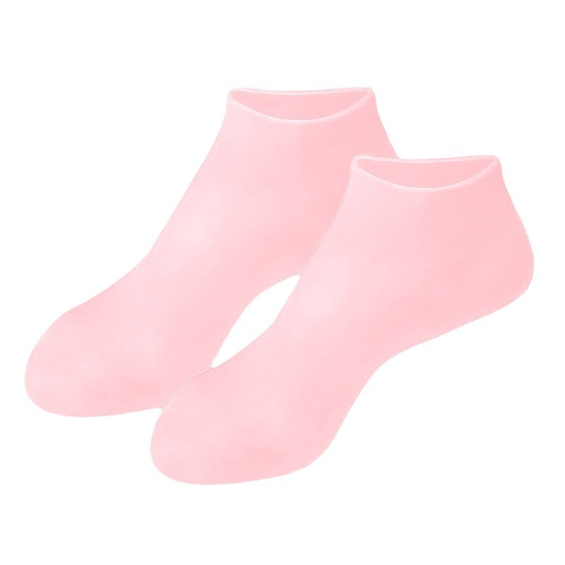 2Pcs Moisturizing Gel Socks Silicone Foot Care Socks Elastic Cracked Skin Care - Picture 12 of 13