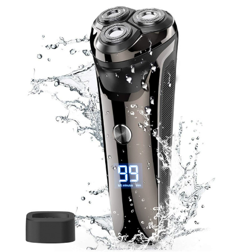 Puruxe Electric Shaver for Men, Electric 4d Rotary Razor with LCD Display - Picture 13 of 14