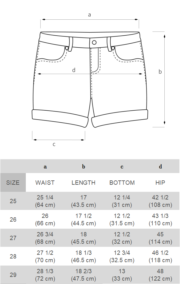Aelfric Eden Double Waist Gradient Jorts 12 01242T0004