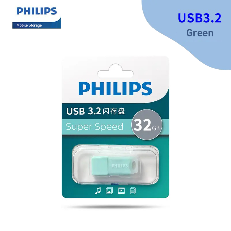 Philips USB Flash Drive USB Swivel Flash Memory Stick Thumb Pen Drive 32GB-128GB - Picture 19 of 27