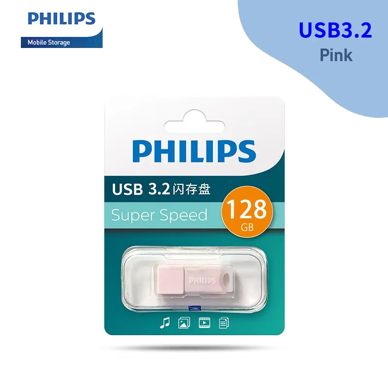 Philips USB Flash Drive USB Swivel Flash Memory Stick Thumb Pen Drive 32GB-128GB - Picture 27 of 27
