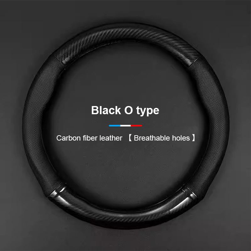 Carbon Fiber Car Steering Wheel Cover Universal 38CM Steering Wheel Protector