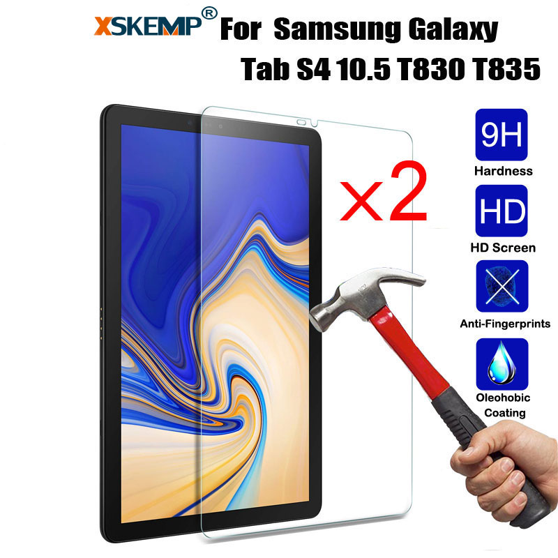 2PCS TEMPERED GLASS Screen Cover Guard For Samsung Galaxy Tab S4 10.5 T830 T835 - Photo 13/14