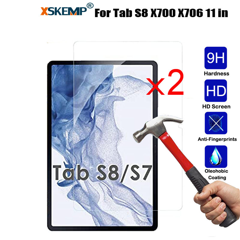 2PCS Tempered Glass Screen Protector For Samsung Galaxy Tab S8 11 inch X700 X706 - Photo 13/14