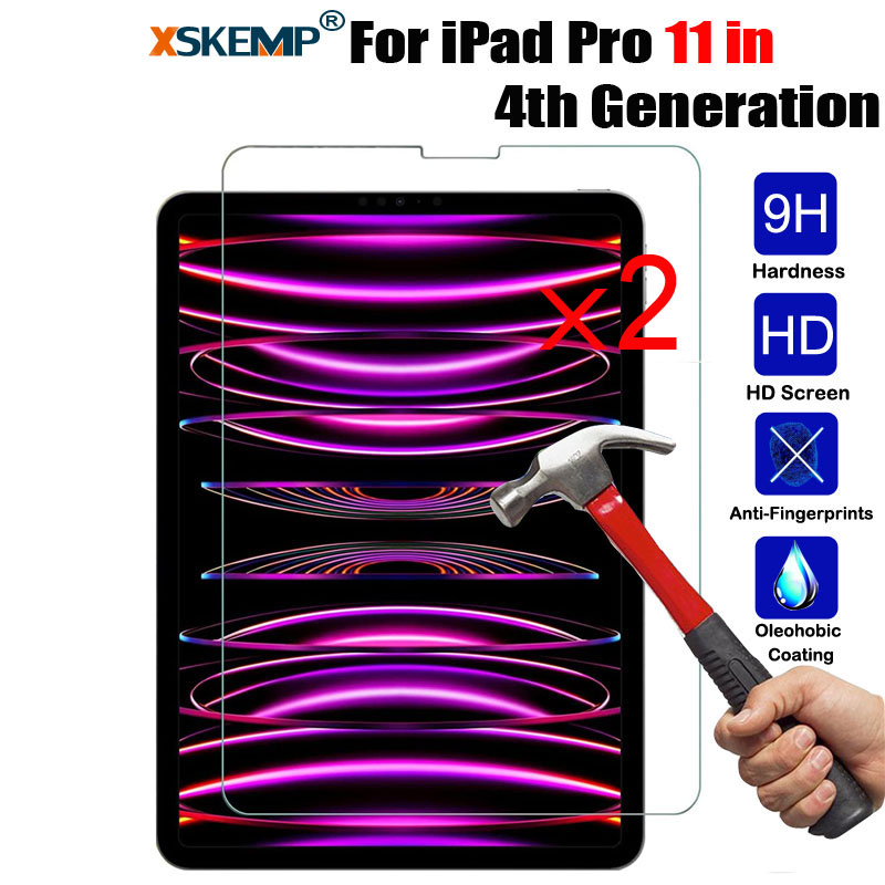 2PCS HD Screen Protector Tempered Glass For iPad Pro 11 in (2022/2021/2020/2018) - Picture 13 of 19