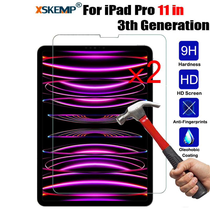 2PCS HD Screen Protector Tempered Glass For iPad Pro 11 in (2022/2021/2020/2018) - Picture 14 of 19