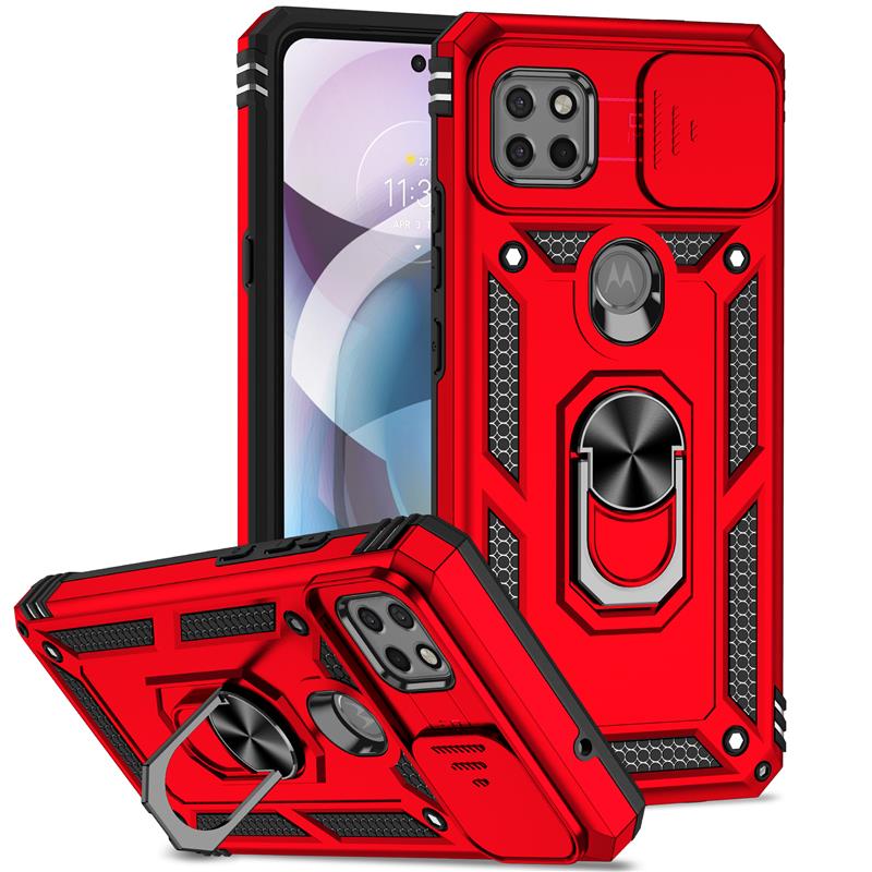 Funda Motorola Moto G 5G / One 5G Ace a prueba de golpes con soporte de anillo para teléfono cámara cubierta - Imagen 18 de 24