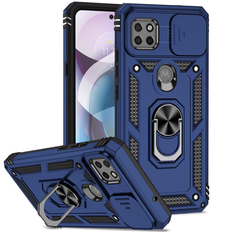 Funda Motorola Moto G 5G / One 5G Ace a prueba de golpes con soporte de anillo para teléfono cámara cubierta - Imagen 20 de 24