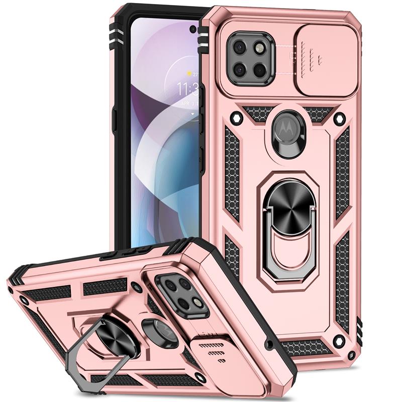 Funda Motorola Moto G 5G / One 5G Ace a prueba de golpes con soporte de anillo para teléfono cámara cubierta - Imagen 21 de 24
